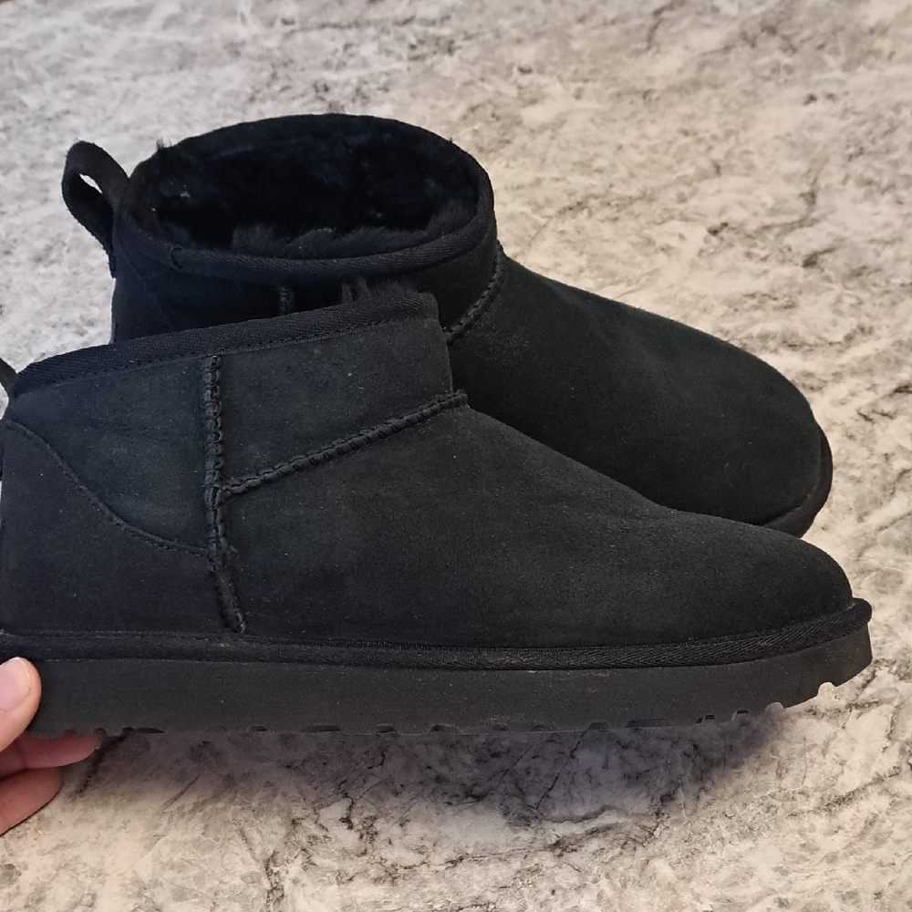 UGG Black ultra mini Boots